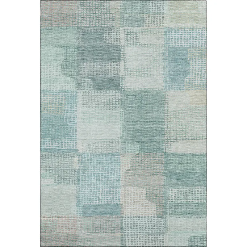 Luxury Washable Indoor/Outdoor Ravenna Teal 2\'6\" x 3\'10\" Rug