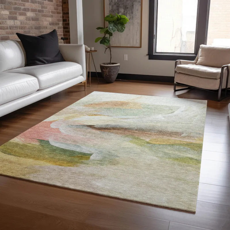 Luxury Washable Indoor/Outdoor Ravenna Linen 8\' x 10\' Rug