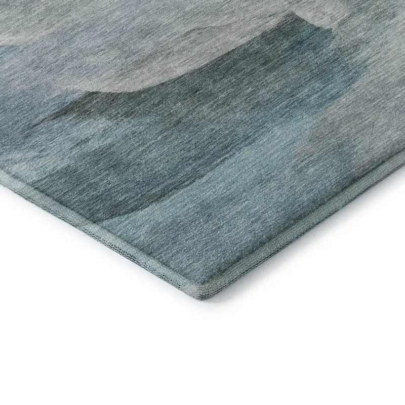 Luxury Washable Indoor/Outdoor Ravenna Teal 8\' x 10\' Rug