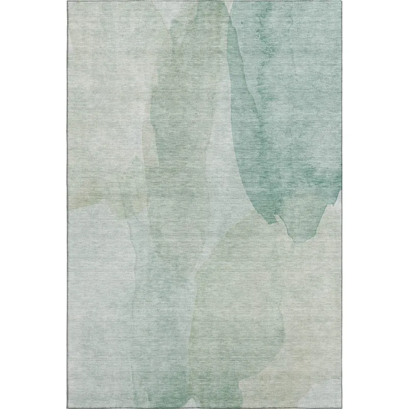 Luxury Washable Indoor/Outdoor Ravenna Aqua 10\' x 14\' Rug
