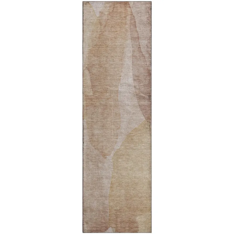 Luxury Washable Indoor/Outdoor Ravenna Coral 2\'3\" x 7\'6\" Runner Rug