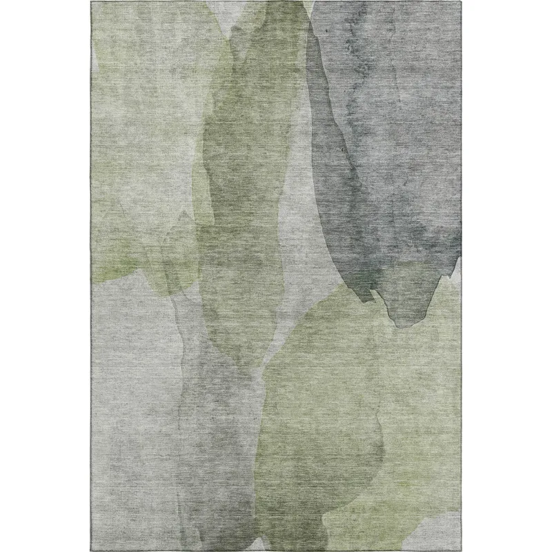 Luxury Washable Indoor/Outdoor Ravenna Fern 10\' x 14\' Rug