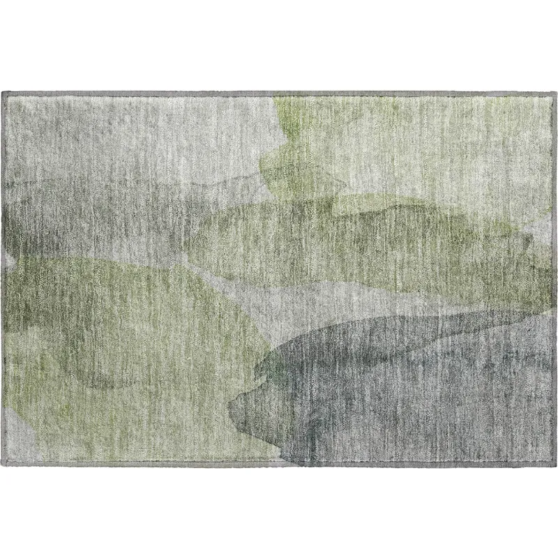 Luxury Washable Indoor/Outdoor Ravenna Fern 1\'8\" x 2\'6\" Rug