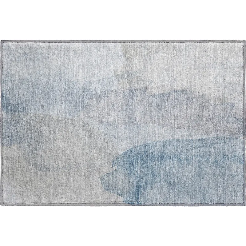 Luxury Washable Indoor/Outdoor Ravenna Sky 1\'8\" x 2\'6\" Rug