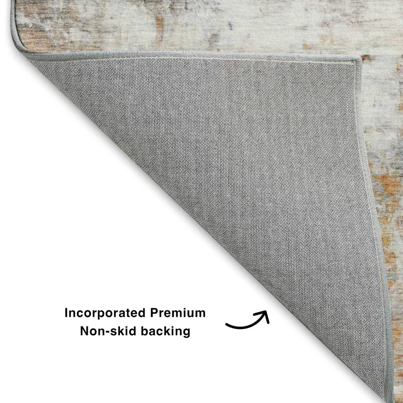 Luxury Washable Indoor/Outdoor Ravenna Copper 2\'6\" x 3\'10\" Rug