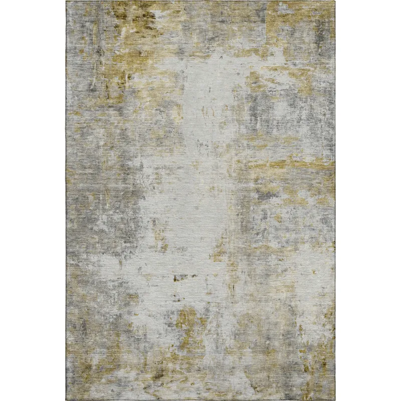 Luxury Washable Indoor/Outdoor Ravenna Taupe 3\' x 5\' Rug