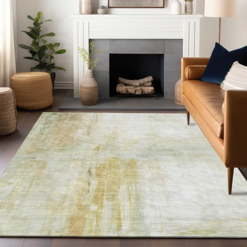 Luxury Washable Indoor/Outdoor Ravenna Linen 10\' x 14\' Rug