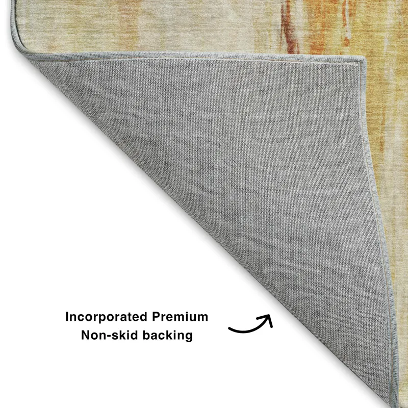Luxury Washable Indoor/Outdoor Ravenna Paprika 5\' x 7\'6\" Rug