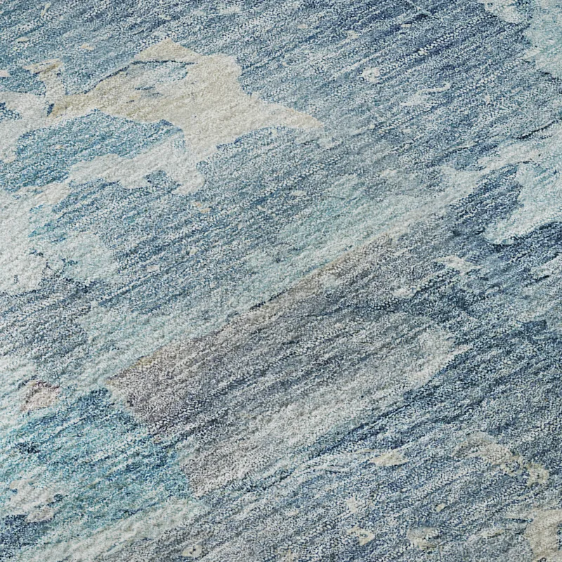 Luxury Washable Indoor/Outdoor Ravenna Blue 3\' x 5\' Rug