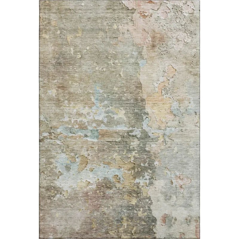 Luxury Washable Indoor/Outdoor Ravenna Brown 2\'6\" x 3\'10\" Rug