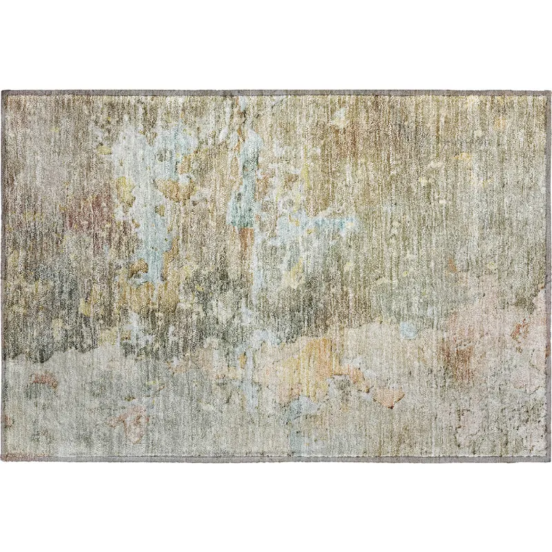 Luxury Washable Indoor/Outdoor Ravenna Brown 1\'8\" x 2\'6\" Rug