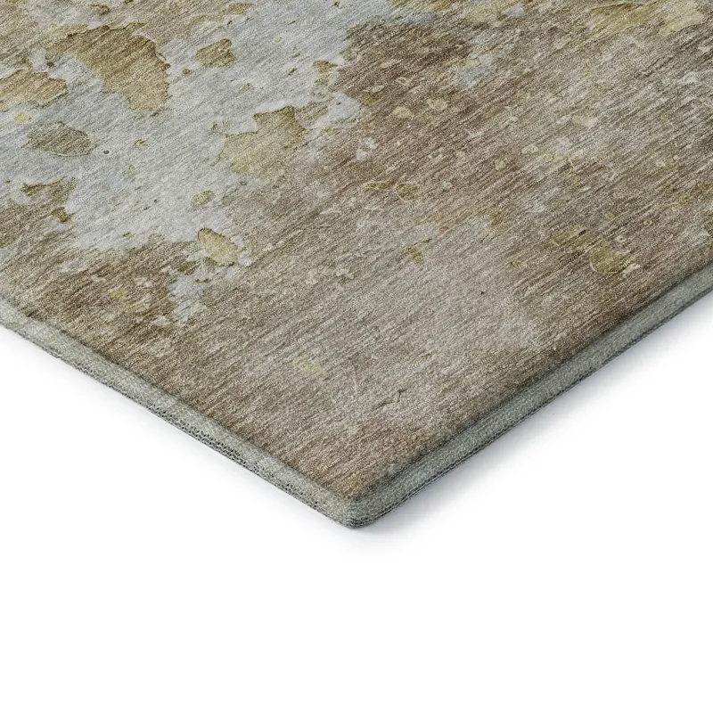 Luxury Washable Indoor/Outdoor Ravenna Khaki 2\'6\" x 3\'10\" Rug