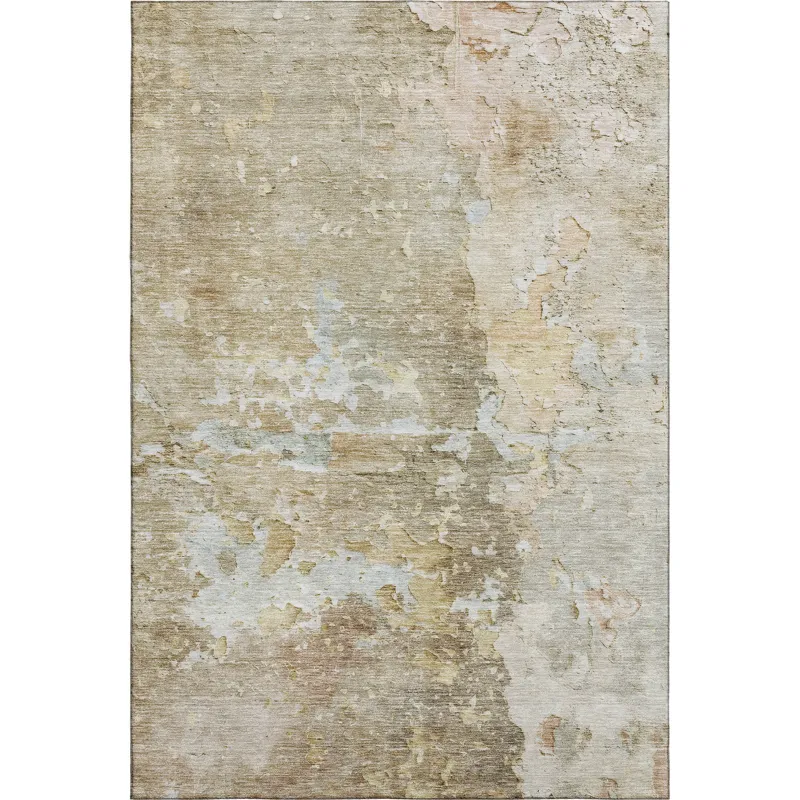 Luxury Washable Indoor/Outdoor Ravenna Khaki 2\'6\" x 3\'10\" Rug