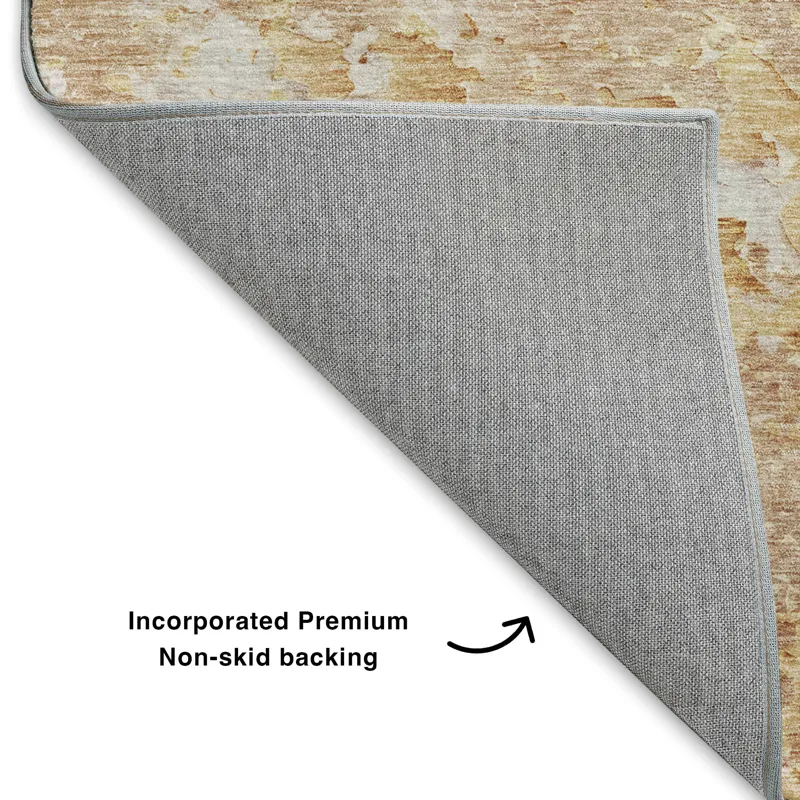 Luxury Washable Indoor/Outdoor Ravenna Salmon 8\' x 10\' Rug