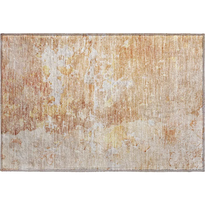 Luxury Washable Indoor/Outdoor Ravenna Salmon 1\'8\" x 2\'6\" Rug