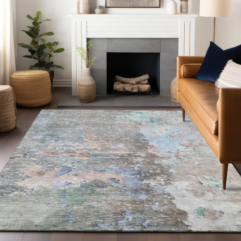 Luxury Washable Indoor/Outdoor Ravenna Taupe 8\' x 10\' Rug