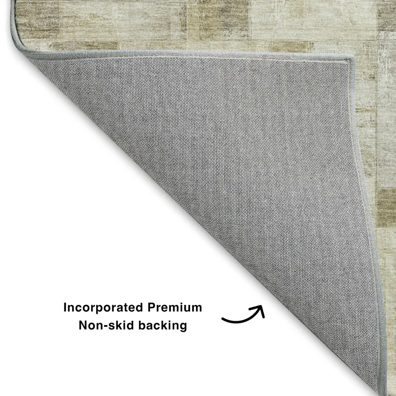 Luxury Washable Indoor/Outdoor Ravenna Beige 5\' x 7\'6\" Rug