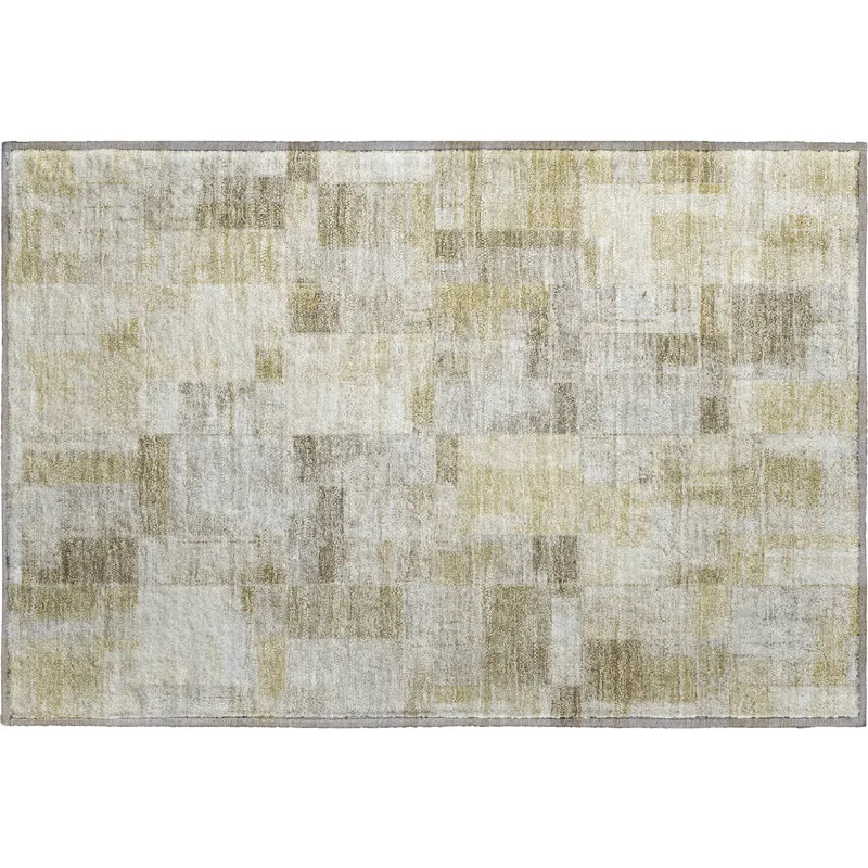 Luxury Washable Indoor/Outdoor Ravenna Beige 1\'8\" x 2\'6\" Rug