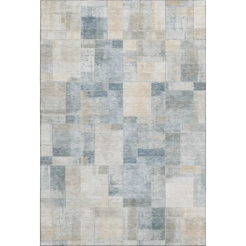 Luxury Washable Indoor/Outdoor Ravenna Denim 2\'6\" x 3\'10\" Rug