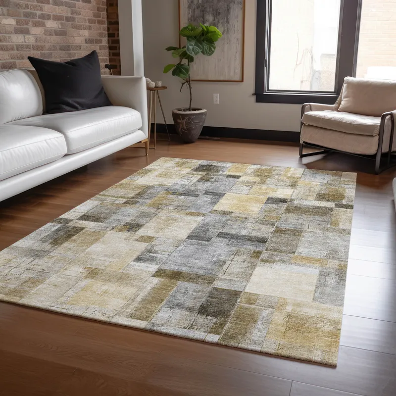 Luxury Washable Indoor/Outdoor Ravenna Granite 8\' x 10\' Rug