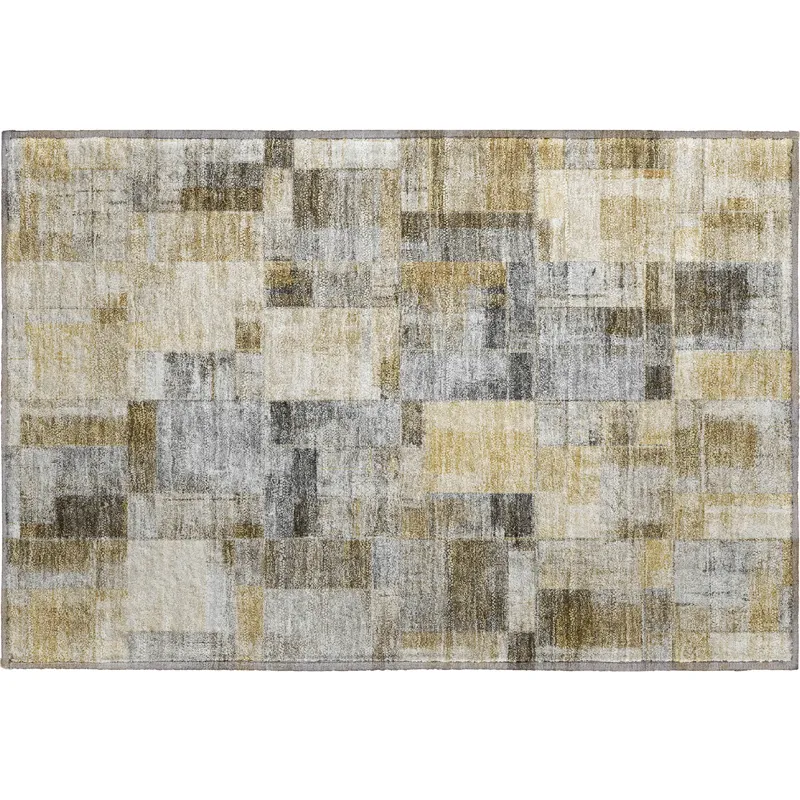 Luxury Washable Indoor/Outdoor Ravenna Granite 1\'8\" x 2\'6\" Rug
