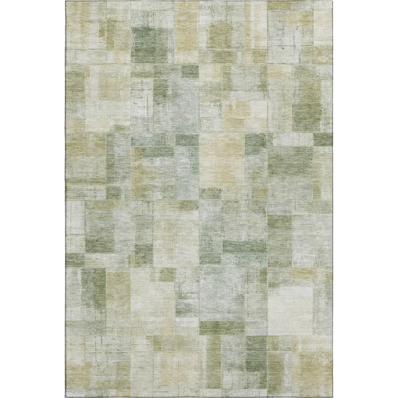 Luxury Washable Indoor/Outdoor Ravenna Sage 10\' x 14\' Rug