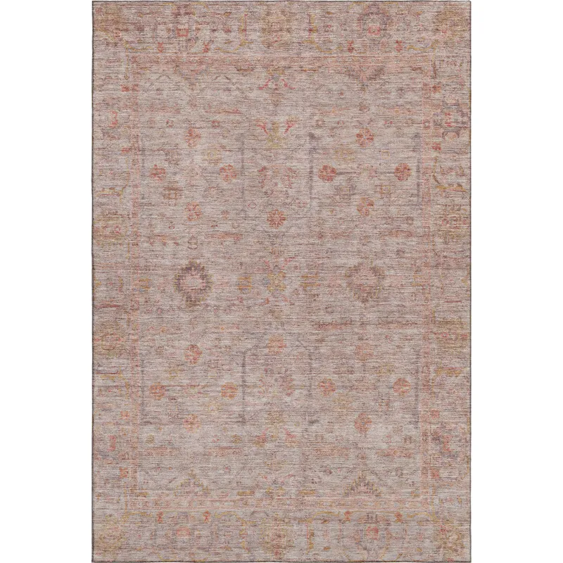 Luxury Washable Indoor/Outdoor Ravenna Coral 10\' x 14\' Rug