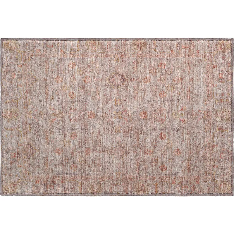 Luxury Washable Indoor/Outdoor Ravenna Coral 1\'8\" x 2\'6\" Rug