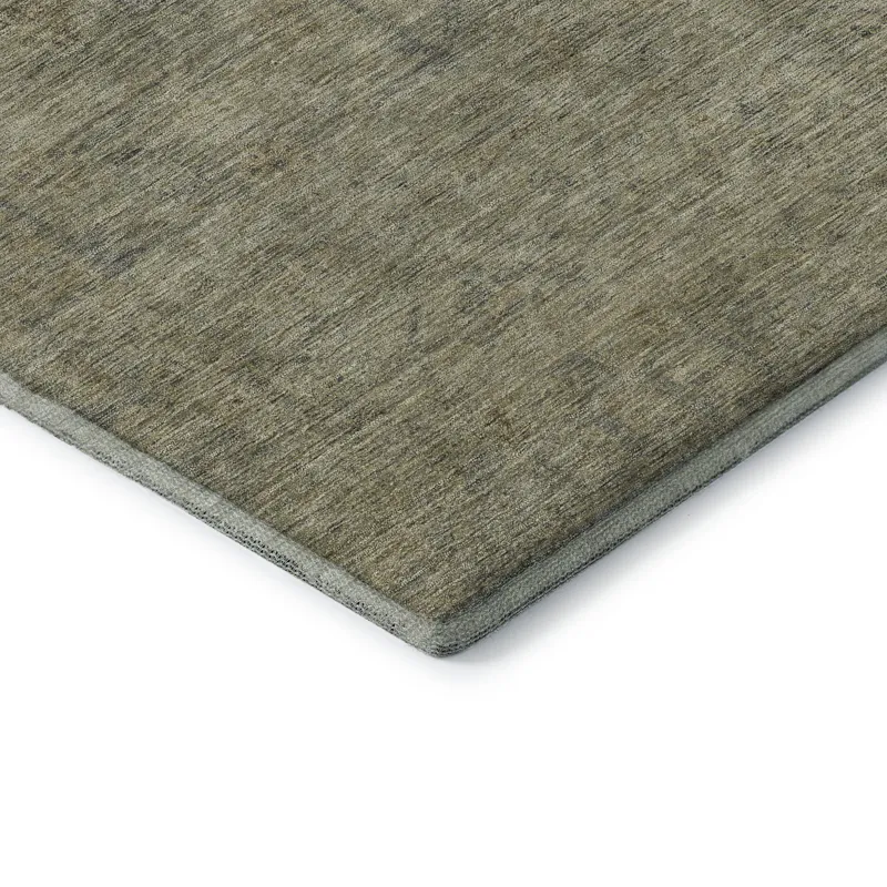 Luxury Washable Indoor/Outdoor Ravenna Khaki 1\'8\" x 2\'6\" Rug