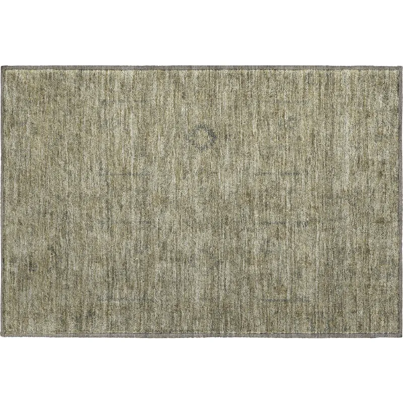 Luxury Washable Indoor/Outdoor Ravenna Khaki 1\'8\" x 2\'6\" Rug