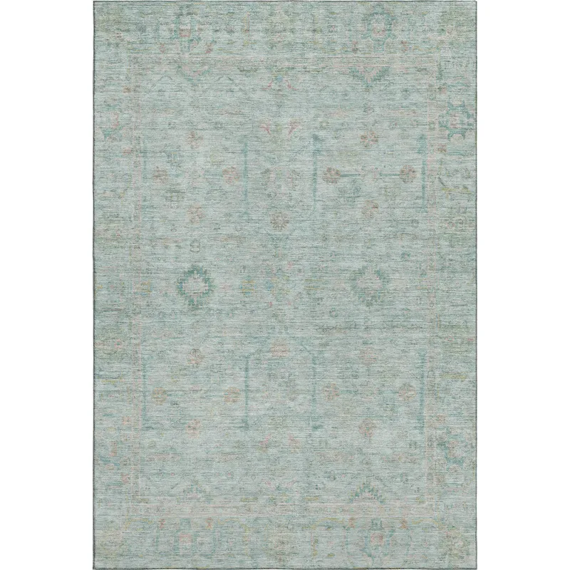 Luxury Washable Indoor/Outdoor Ravenna Sky 3\' x 5\' Rug