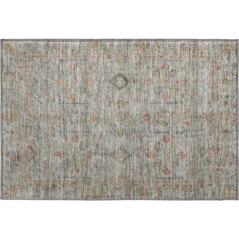 Luxury Washable Indoor/Outdoor Ravenna Taupe 1\'8\" x 2\'6\" Rug