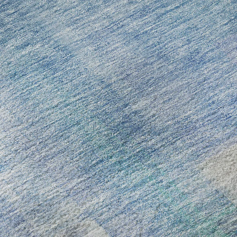 Luxury Washable Indoor/Outdoor Ravenna Blue 9\' x 12\' Rug