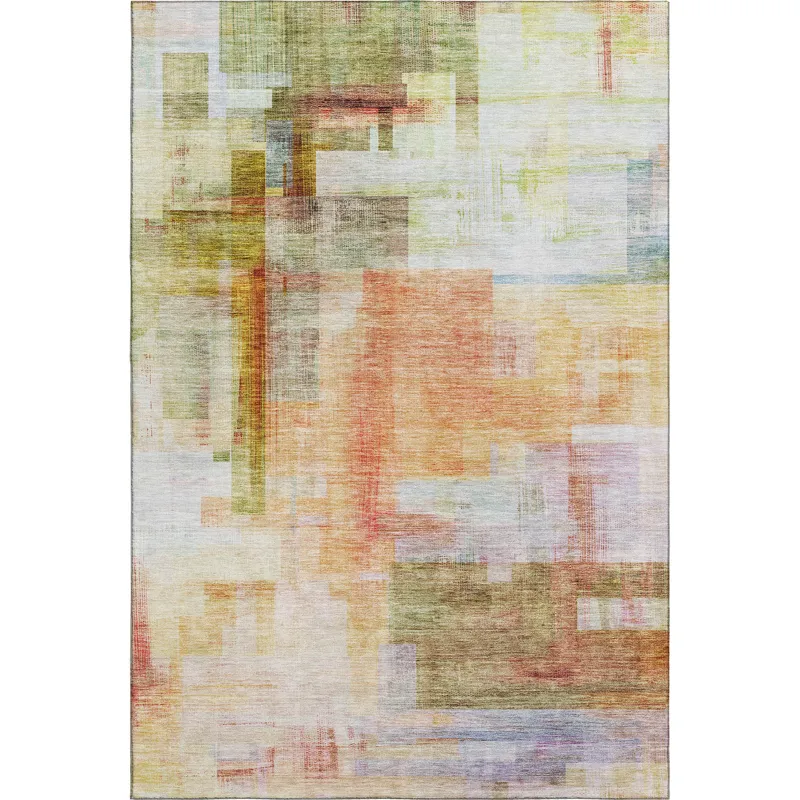 Luxury Washable Indoor/Outdoor Ravenna Coral 8\' x 10\' Rug