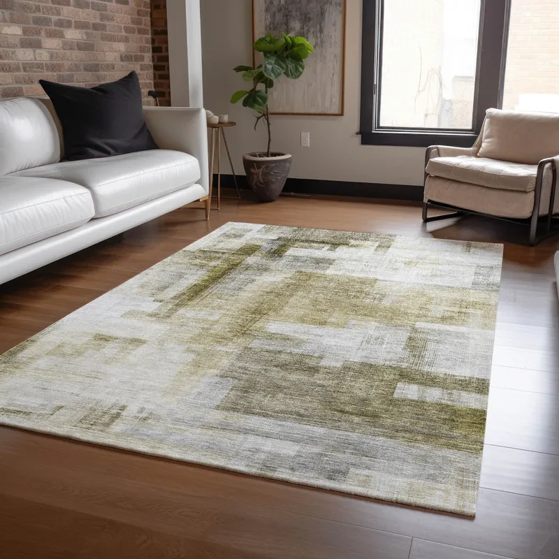 Luxury Washable Indoor/Outdoor Ravenna Taupe 5\' x 7\'6\" Rug