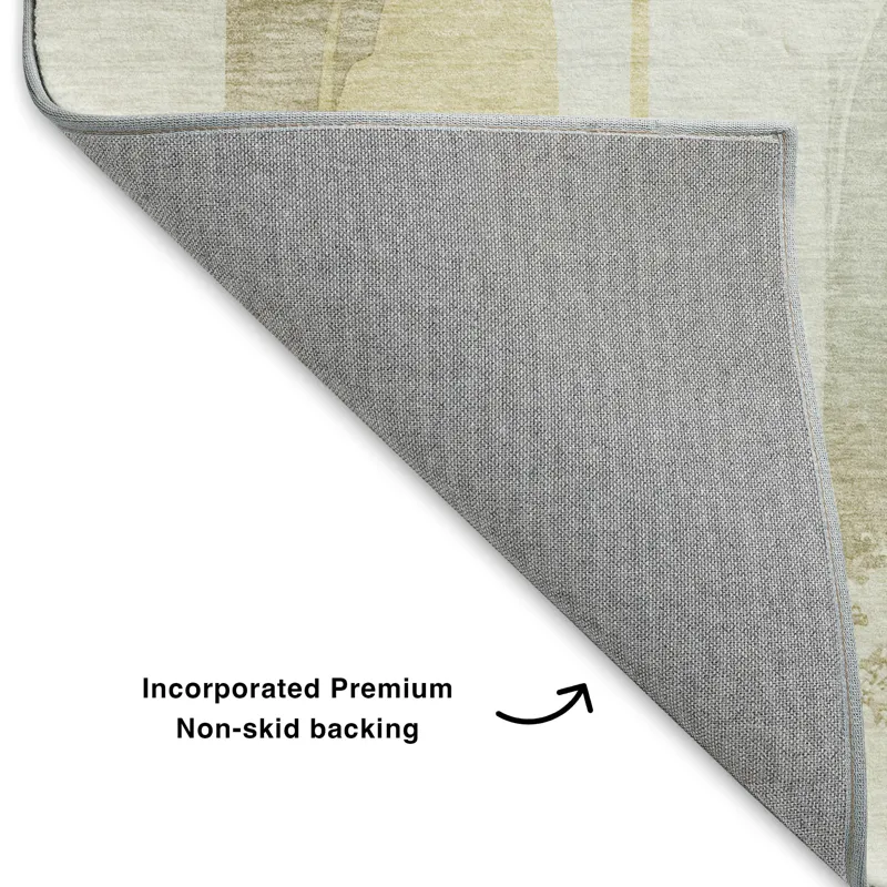 Luxury Washable Indoor/Outdoor Ravenna Beige 2\'6\" x 3\'10\" Rug