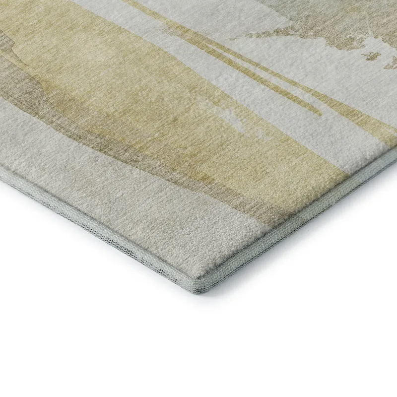 Luxury Washable Indoor/Outdoor Ravenna Beige 2\'6\" x 3\'10\" Rug