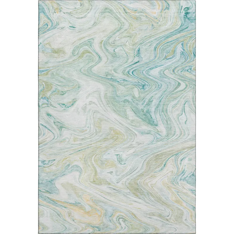 Luxury Washable Indoor/Outdoor Ravenna Sky 10\' x 14\' Rug