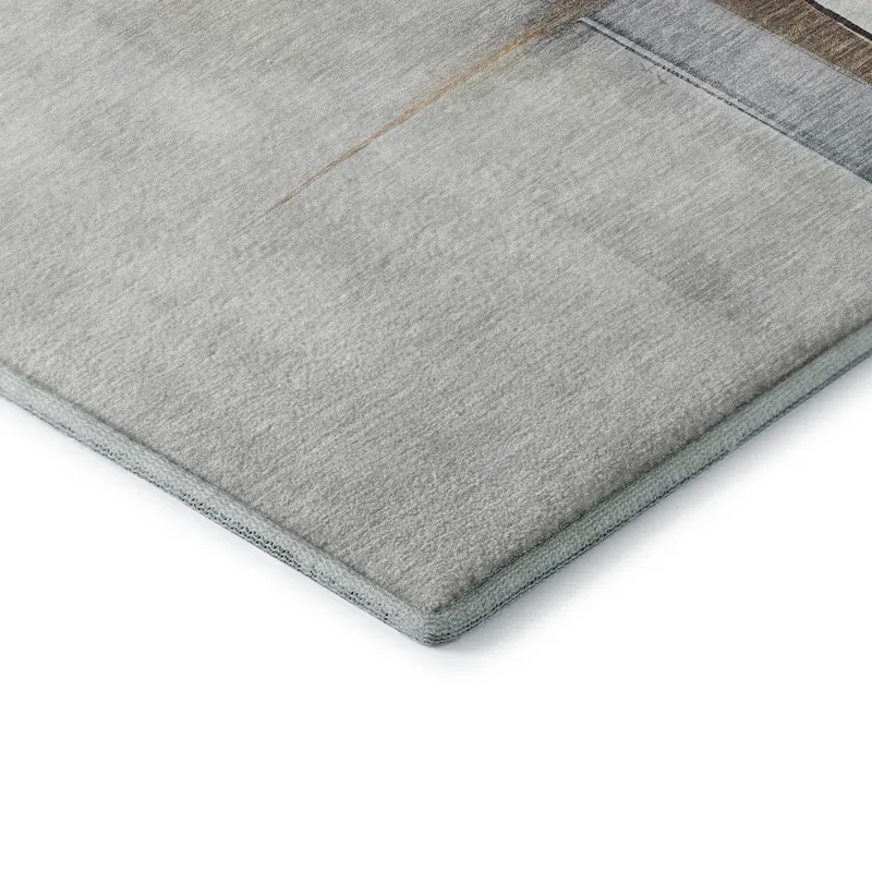Luxury Washable Indoor/Outdoor Ravenna Blue 2\'3\" x 7\'6\" Runner Rug