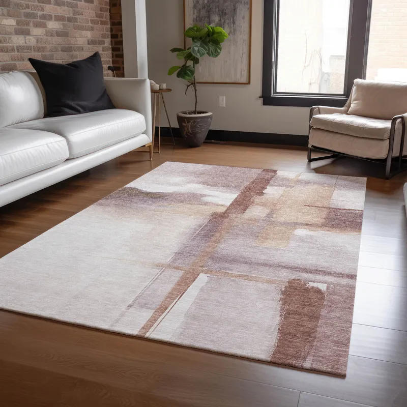 Luxury Washable Indoor/Outdoor Ravenna Blush 5\' x 7\'6\" Rug
