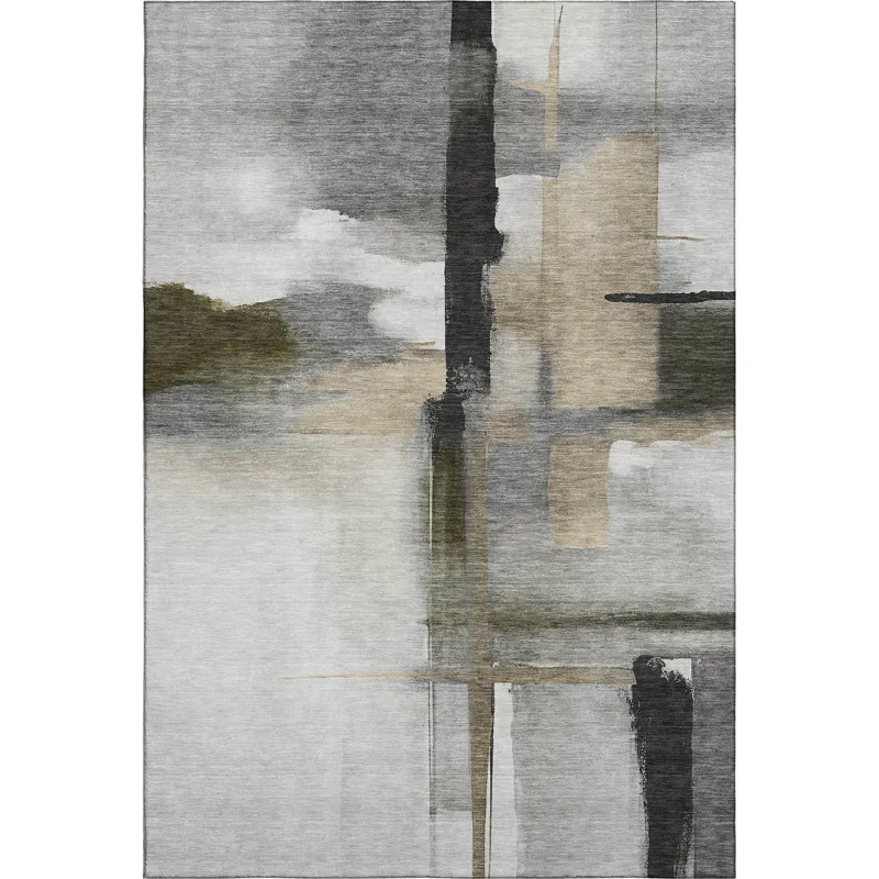 Luxury Washable Indoor/Outdoor Ravenna Gray 3\' x 5\' Rug