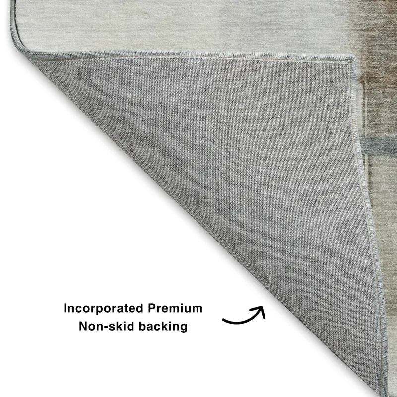 Luxury Washable Indoor/Outdoor Ravenna Taupe 3\' x 5\' Rug