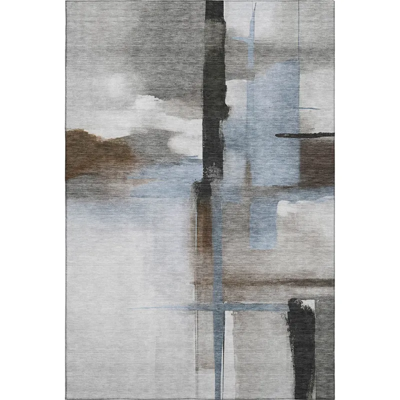 Luxury Washable Indoor/Outdoor Ravenna Taupe 3\' x 5\' Rug