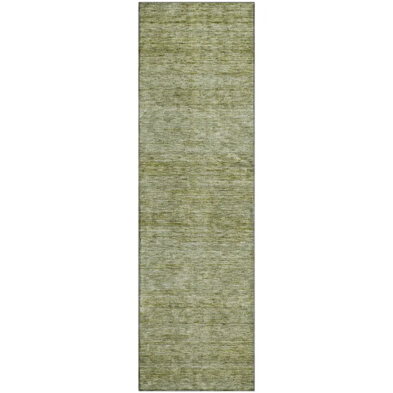 Luxury Washable Indoor/Outdoor Soft Essentials Aloe 2\'3\" x 7\'6\" Runner Rug