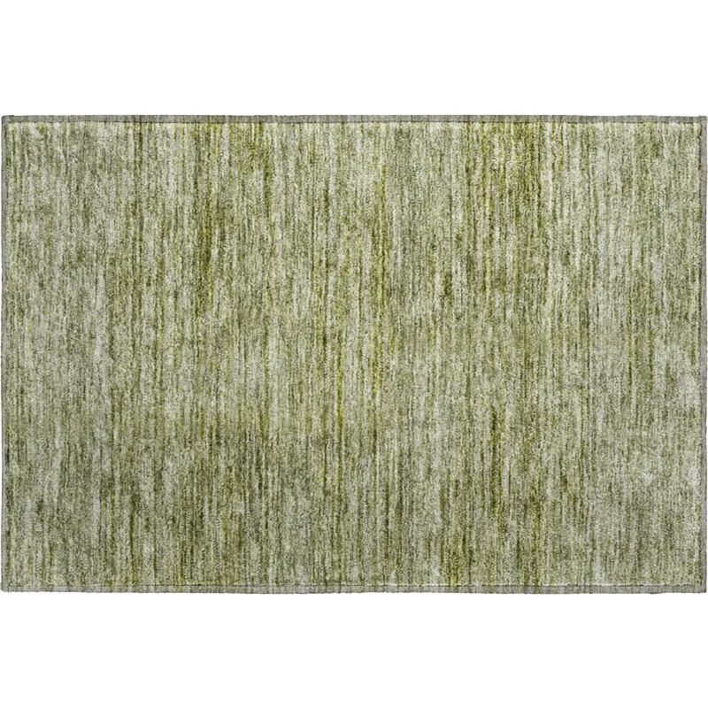 Luxury Washable Indoor/Outdoor Soft Essentials Aloe 1\'8\" x 2\'6\" Rug