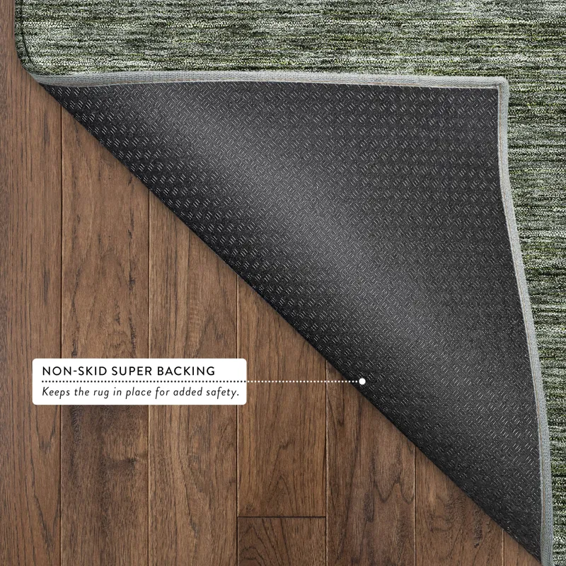 Luxury Washable Indoor/Outdoor Soft Essentials Basil 10\' x 14\' Rug