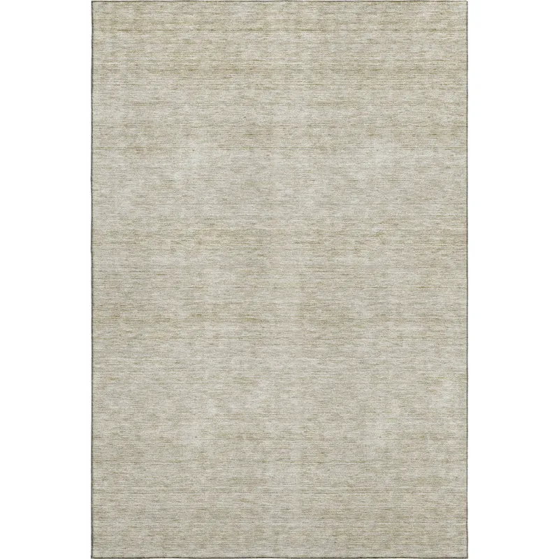 Luxury Washable Indoor/Outdoor Soft Essentials Beige 3\' x 5\' Rug