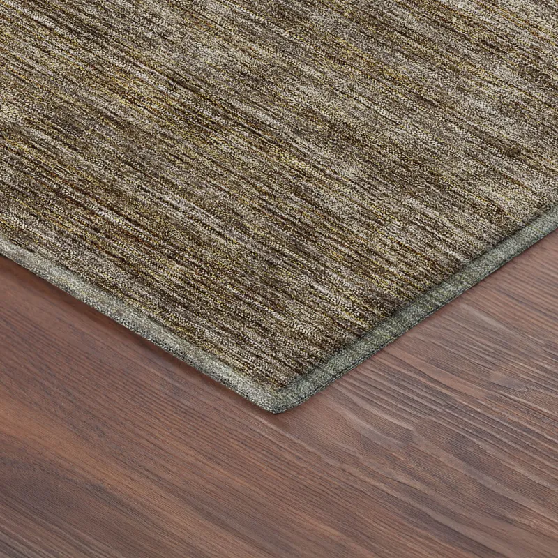 Luxury Washable Indoor/Outdoor Soft Essentials Brown 10\' x 14\' Rug