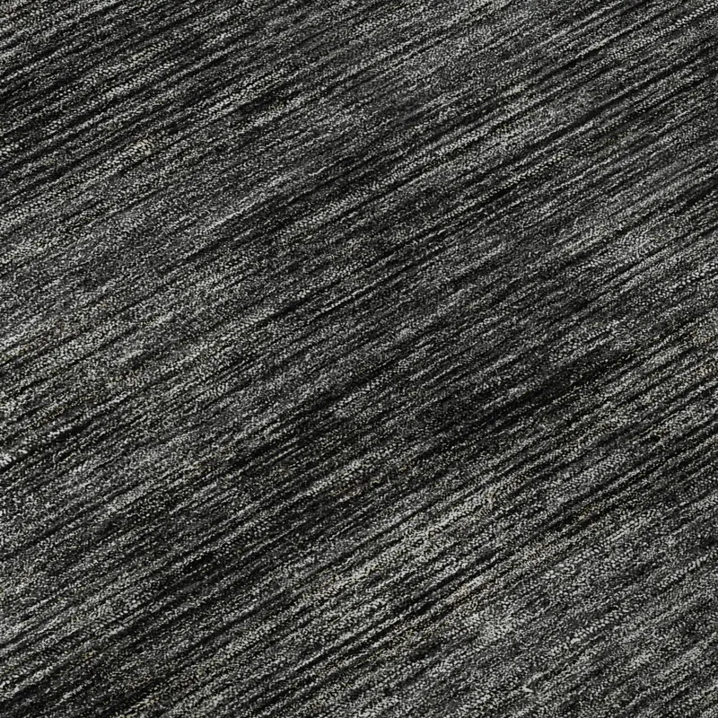 Luxury Washable Indoor/Outdoor Soft Essentials Charcoal 5\' x 7\'6\" Rug