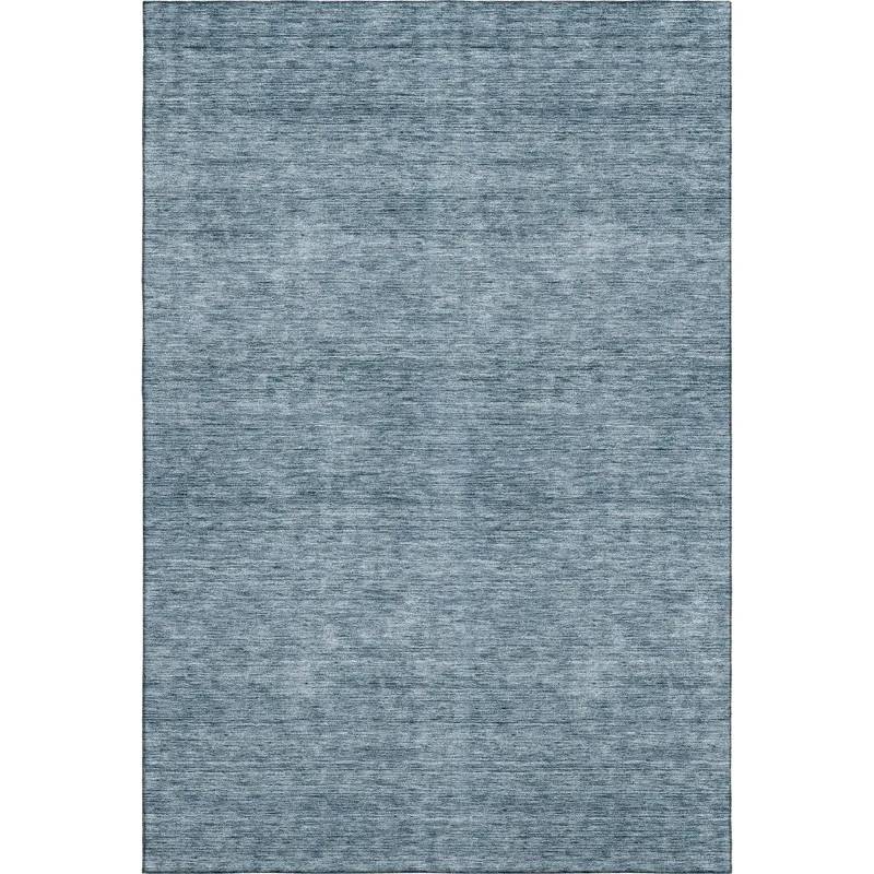 Luxury Washable Indoor/Outdoor Soft Essentials Denim 9\' x 12\' Rug